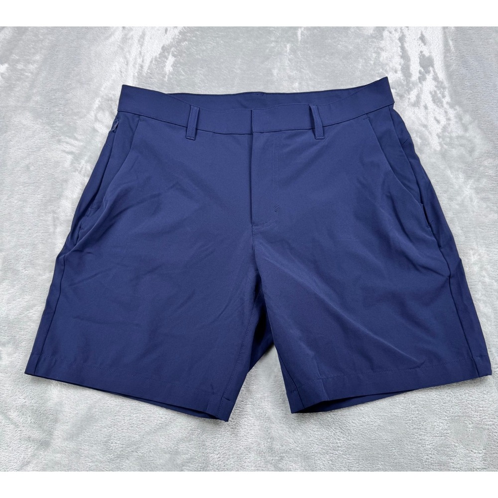 Fabletics The Only Shorts Men No Size Tag (32) Navy Golf Performance Hybrid Flex